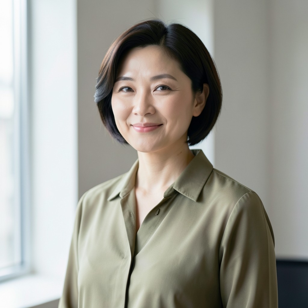 Portrait of Aria Hsu, principal analyst